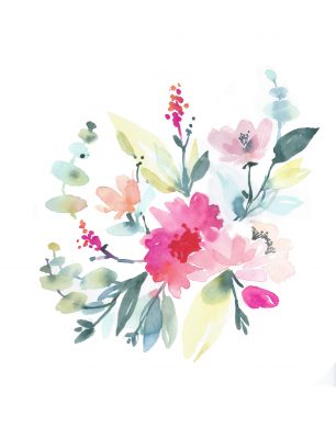 essai 3 composition fleurs aquarelle