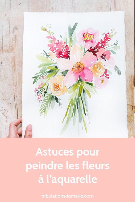 bouquet de fleurs moderne à l'aquarelle