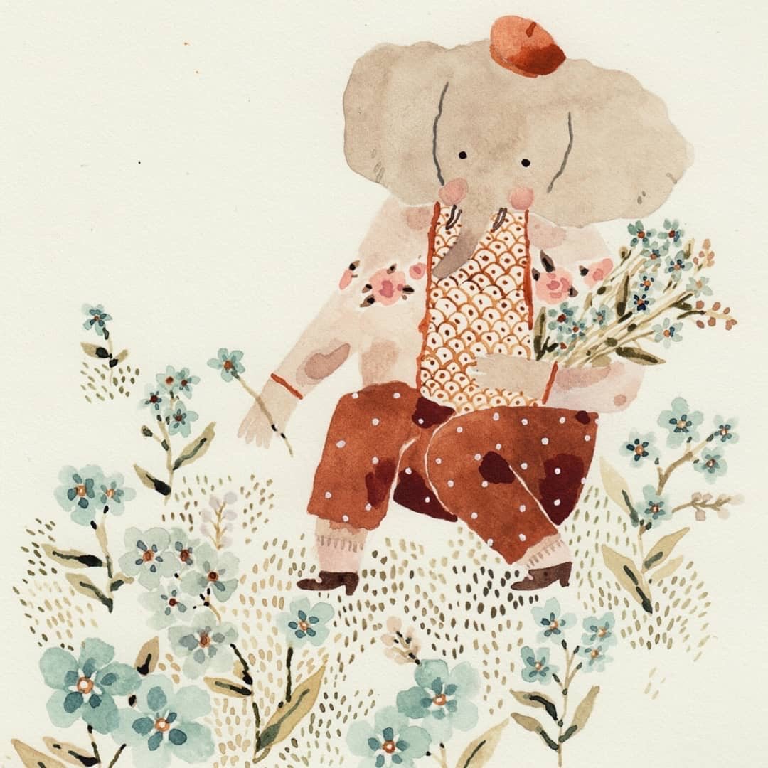 illustration éléphant Cécile Metzger