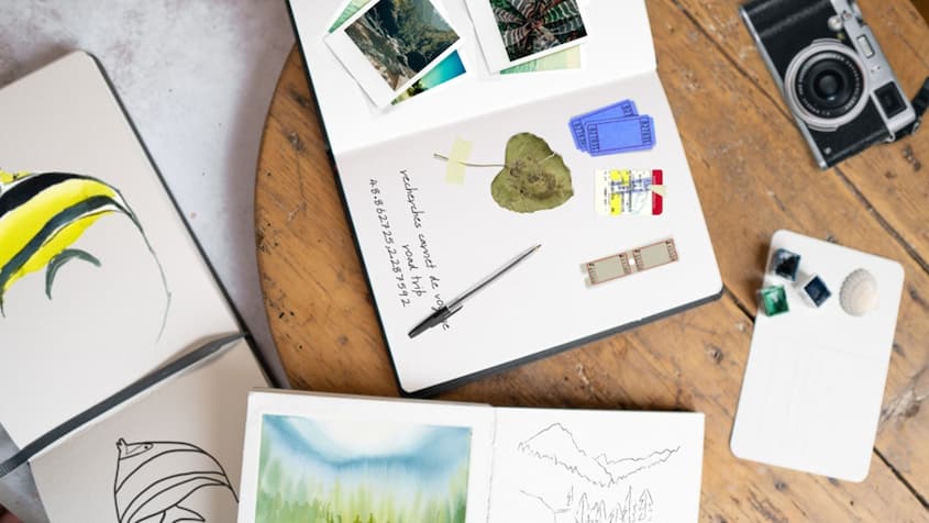 3 Petits Carnets De Croquis 5x5 Cm - Carnet De Poche Aquarelle, Dessin - Pour Voyage, école, Idées - 48 Pages