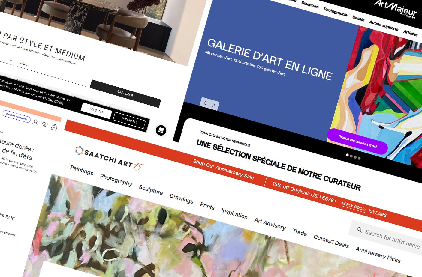 Comparatif galeries d'art en ligne