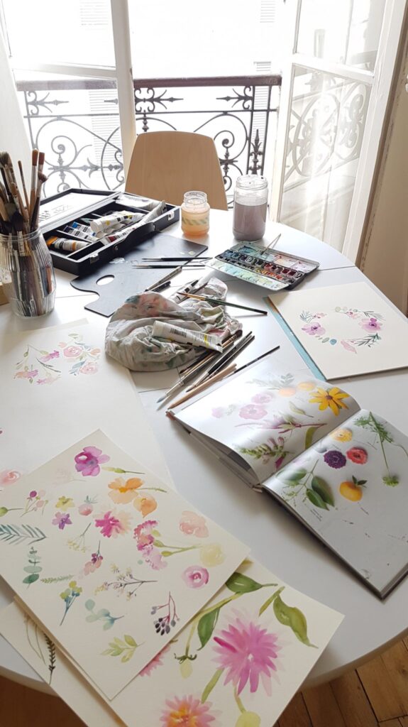 Planches de recherches des fleurs