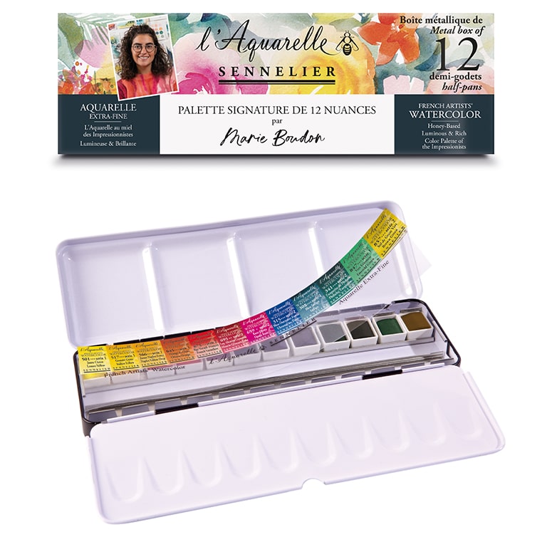 palette d'aquarelle extra-fine Sennelier Marie Boudon
