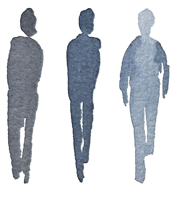 silhouettes de personnages