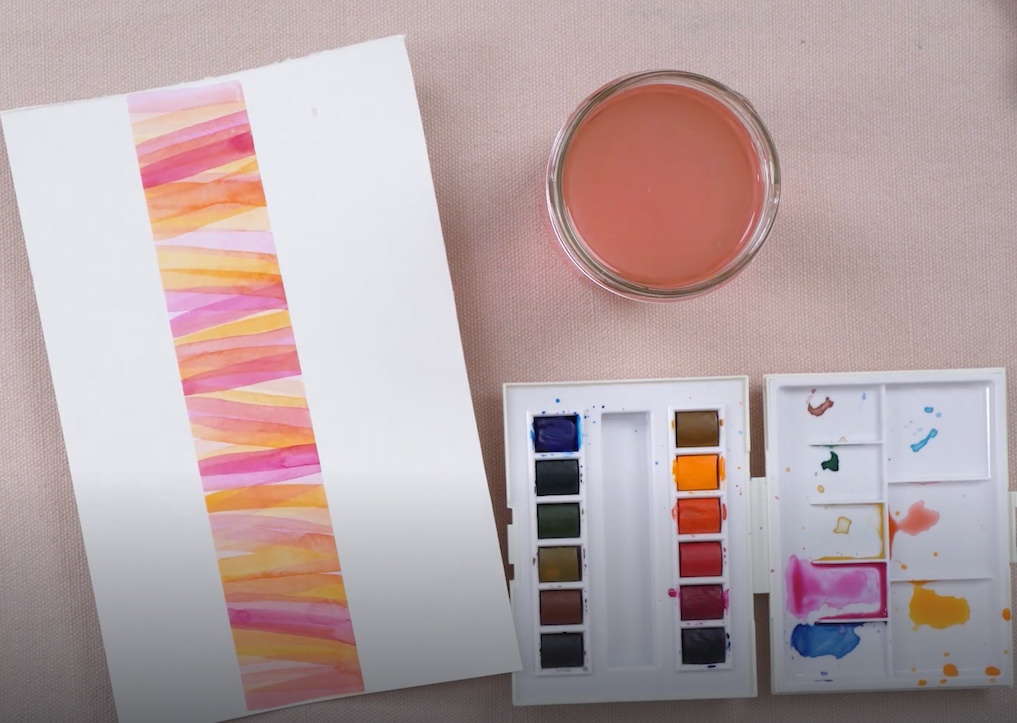 cadeaux DIY aquarelle : le marque page
