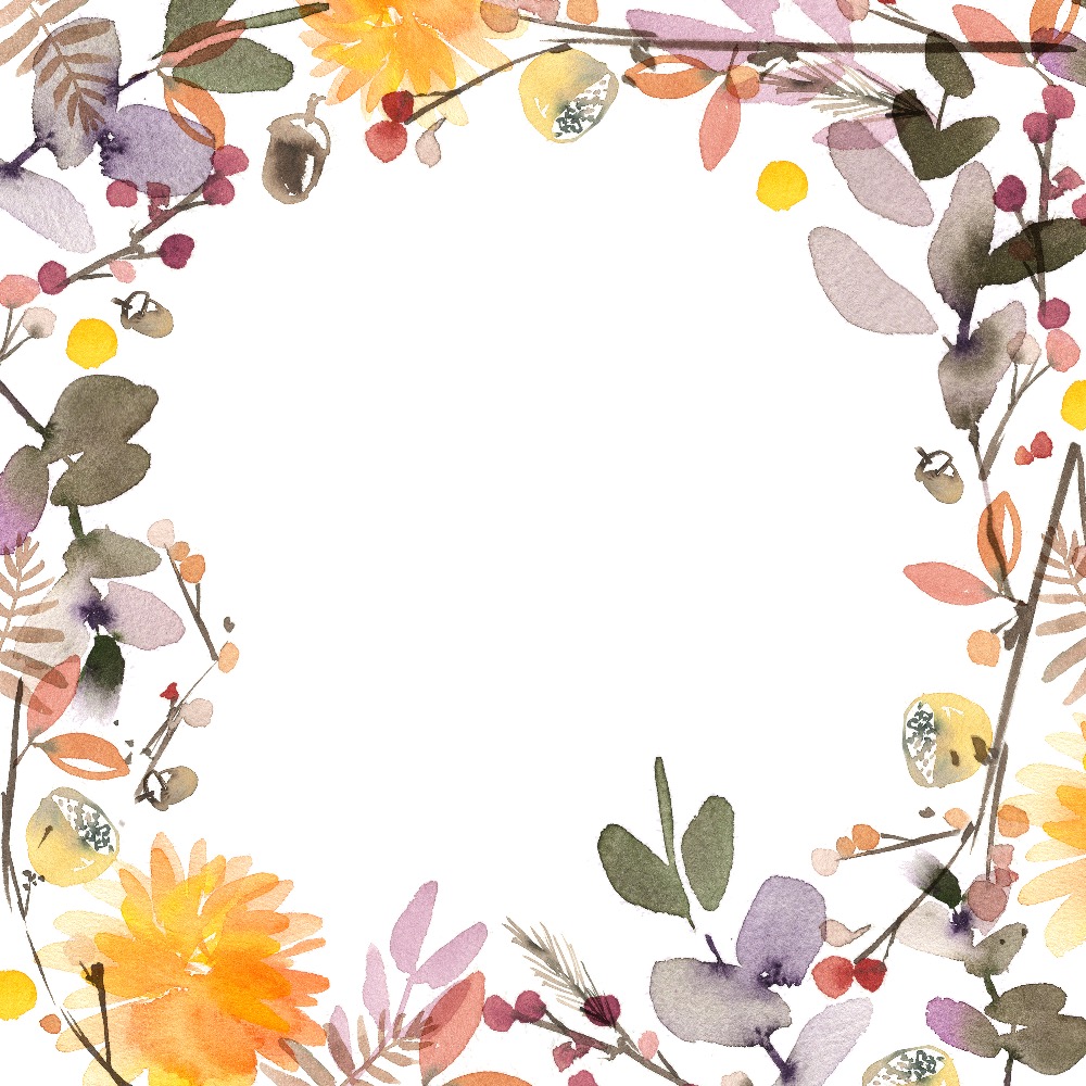 Inspirations automne : Contour fleuri