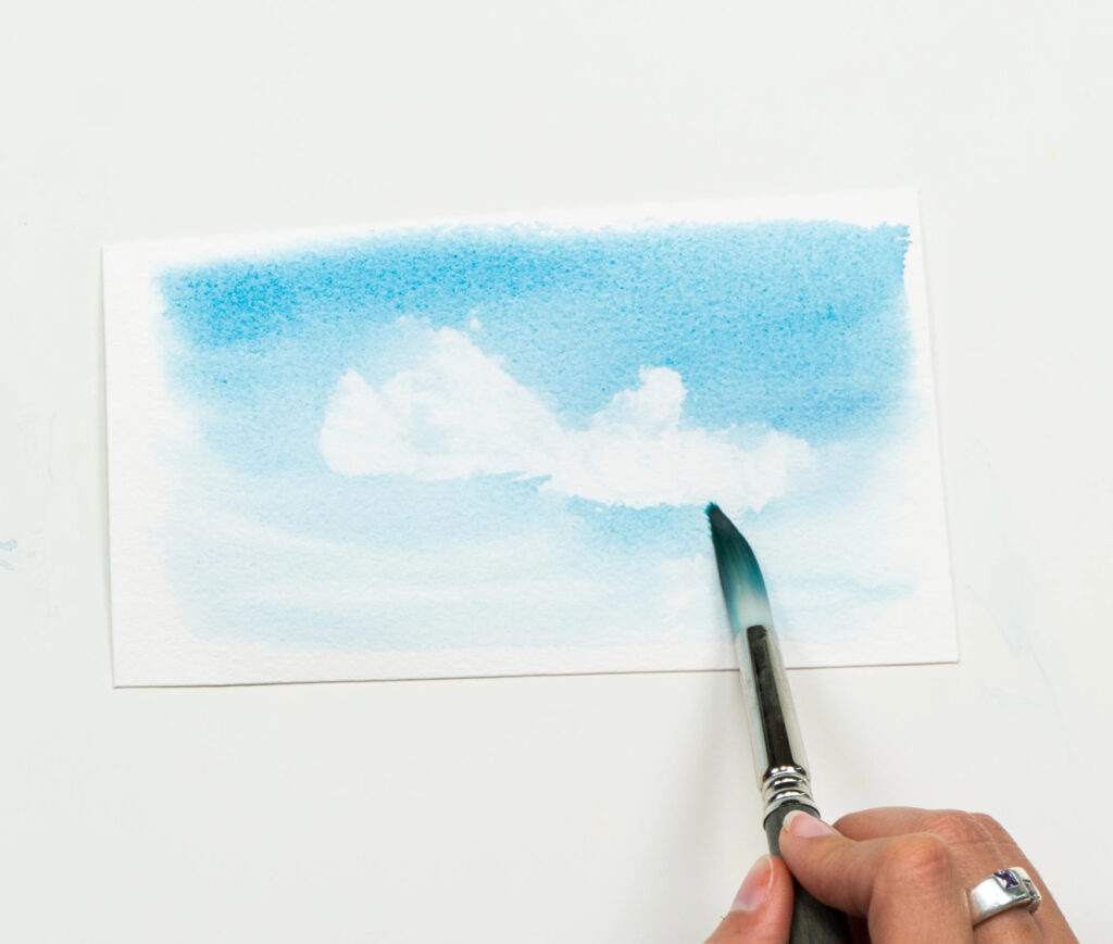 créer et suggérer le blanc grâce à la méthode du retrait de matière