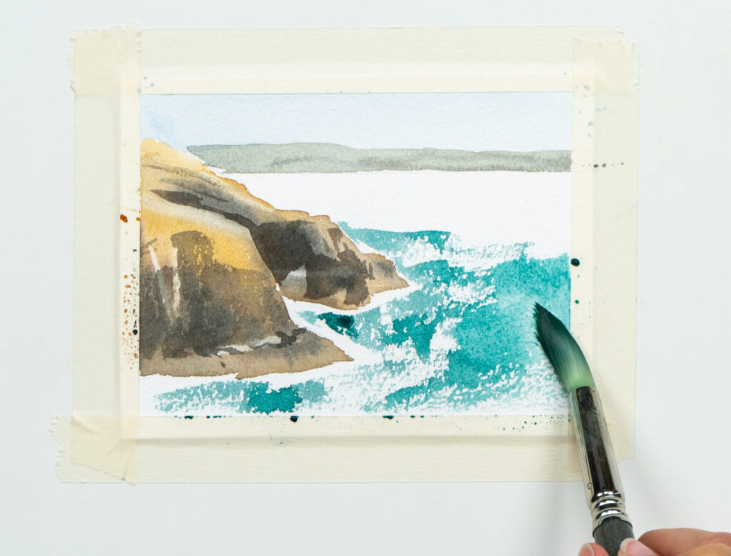 Méthode du sec sur sec pour créer du blanc