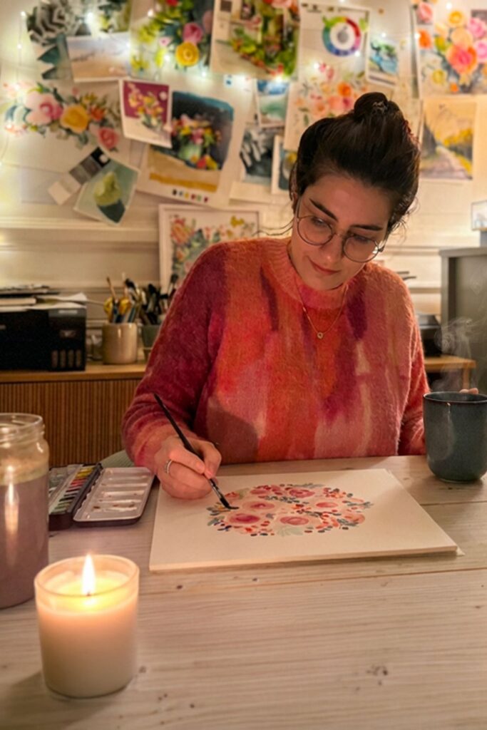 Aquarelle meditative