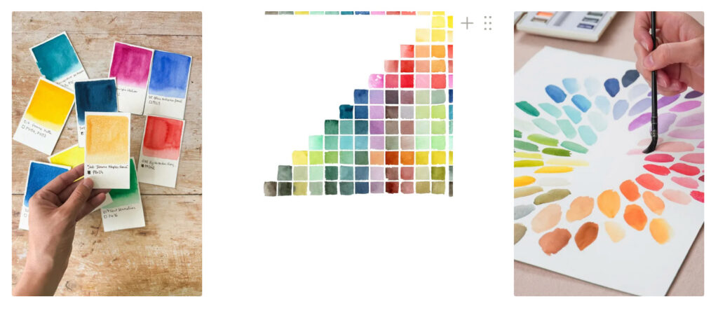 Faire de l'aquarelle sans savoir dessiner : les nuanciers 