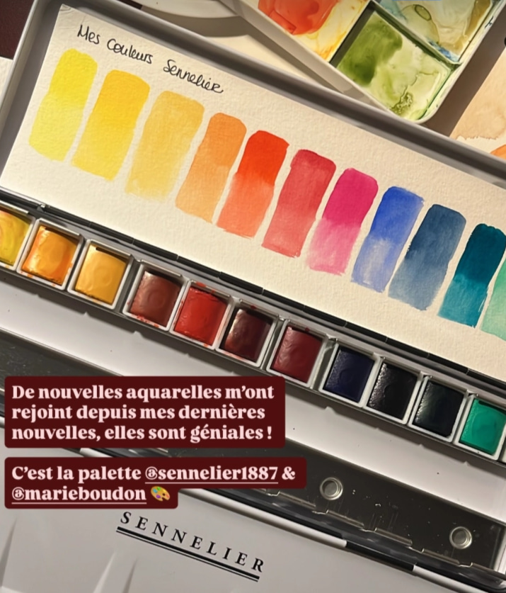 Organiser son materiel aquarelle et sa palette