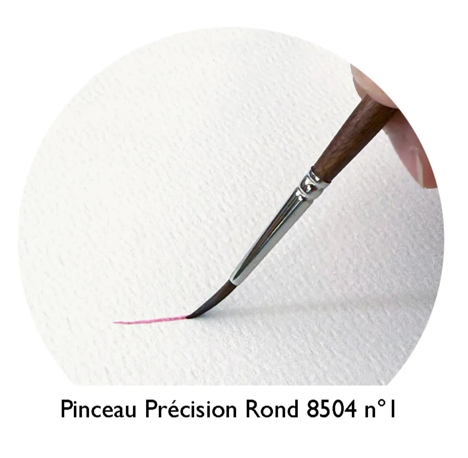 Pinceau précision rond 8504 n°1 de Raphaël