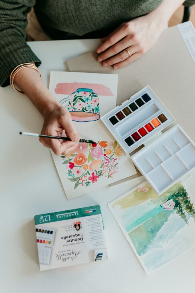 4 créations faciles pour apprendre l'aquarelle