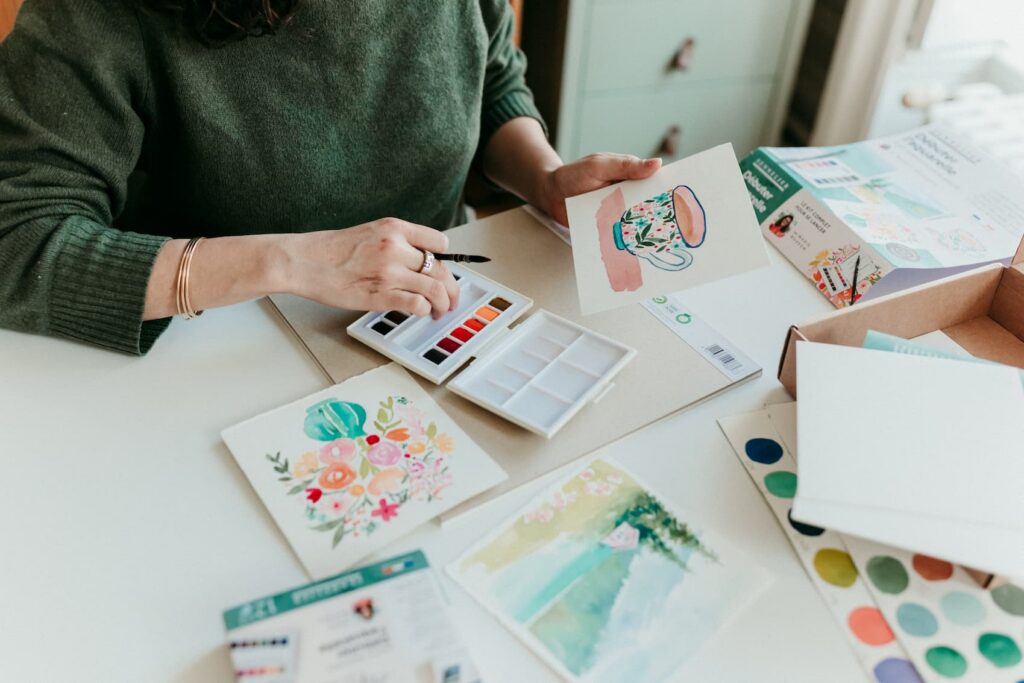 Débuter l'aquarelle grâce à des créations simples