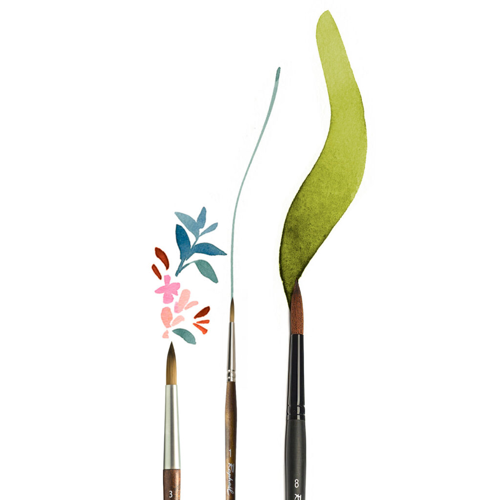 Set pinceaux "Fleurs" Raphaël x Marie Boudon